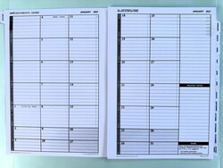 Appointments Diary - for year 2027