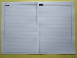 Notes sheets: pack of 50 - A5 size 